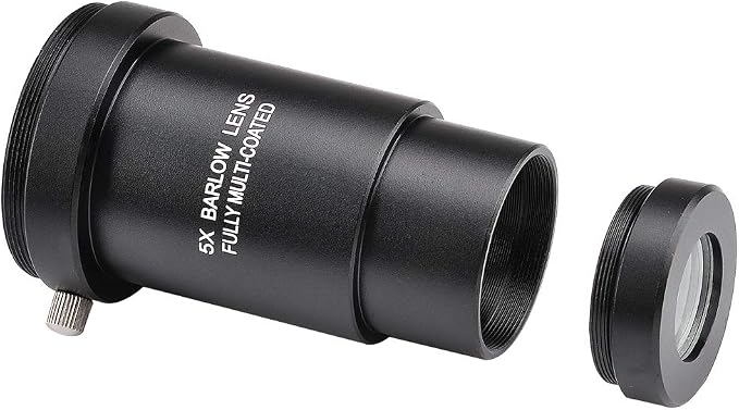 1.25-inch 5X Barlow Lens & Moon Filter Kit-for Telescope Eyepieces | Wide-angle - Image 3