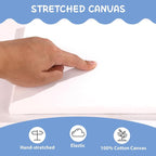 ESRICH Stretched Canvases for Painting 8x10, 10 Pack 8x10 Canvas Value Pack - Image 5