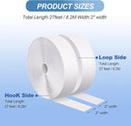 2''×27Ft White Heavy Duty Hook And Loop Tape Adhesive, No Punching Picture Wall - Image 5