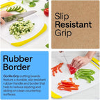 GORILLA GRIP BPA-Free Reversible Kitchen Cutting Board Set of 3, US Designed - Image 3