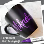 5 Metallic Acrylic Purple Paint Pen - Image 5