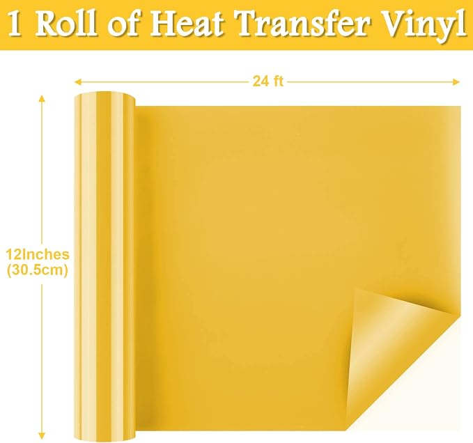 Flasoo Heat Transfer Vinyl Rolls, Compatible - Image 3