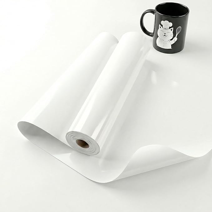 White Permanent Vinyl for Cricut Cutting Machine, Waterproof, Durable White by Unknown