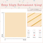 Tintnut Boho Permanent Vinyl 8 Sheets 12''x10'' Light Orange Adhesive Vinyl | - Image 2