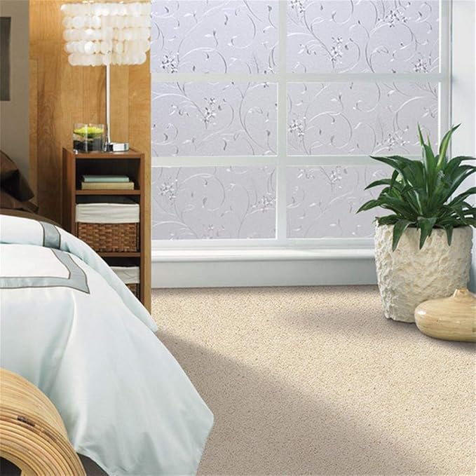 Niviy Privacy Window Film Frosted Window Glass Film No Glue Door Window Covering - Image 4