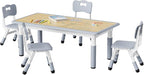 Brelley Height Adjustable Toddler Table and 4 Chairs Set, Graffiti Desktop by GrowwithYourKids