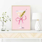 Pink Cocktail Diamond Art Kits for Adults, 5D DIY Coquette Diamond Painting - Image 3