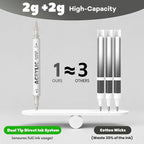White Gray Acrylic Paint Pens, Water Based 12 Colors Dual Tip Acrylic Paint - Image 5