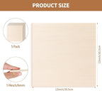 5 Pack-12x12'' Basswood Sheets 1/4 - Image 2