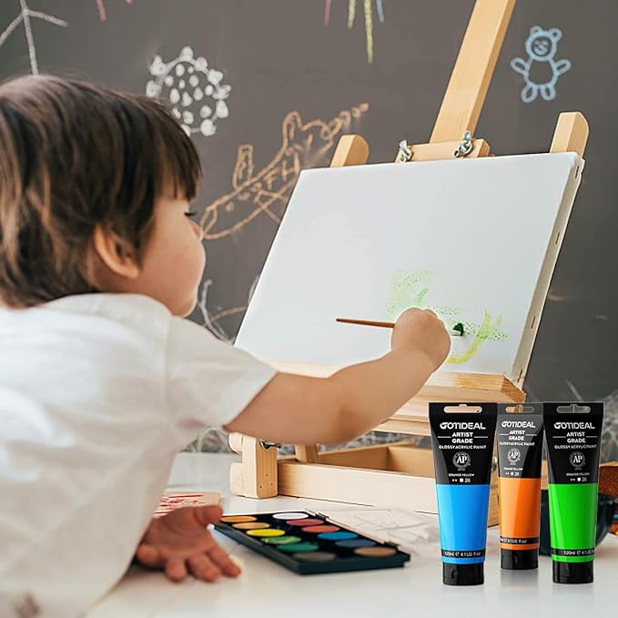 GOTIDEAL Metallic Acrylic Paint Pearl Sapphire Blue Tubes Royal Blue Acrylic - Image 5