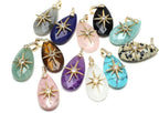 LE SKY Natural Stone Pendants Healing Crystal Gemstones by LE+SKY