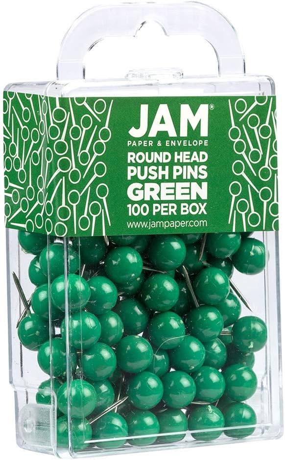 JAM PAPER Colorful Push Pins - Image 2