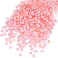 qiipii 1650PCS 5mm Dark Pink Half Round Pearls Bulk by qiipii