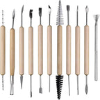 S & E TEACHER'S EDITION 11 Pcs Pottery & Clay Sculpting Tools, Double-Sided - Image 2