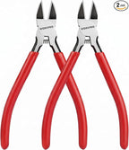 WORKPRO 2 Pack Wire Cutters, 6 Inch Precision Flush Cutters, Side Cutters | by WORKPRO