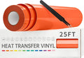 VinylRus Heat Transfer Vinyl-12” x 25FT Iron on Vinyl Roll by VinylRus