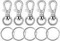 Paxcoo 100 Pcs Metal Swivel Lanyard Snap Hook by PAXCOO