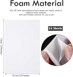 24 Pcs Foam Sheet Double Sided Sticky Dual-Adhesive 3D Foam Adhesive Mount Sheet - Image 2