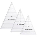 Kigley 3 Pcs 45 Degree Triangle Ruler by Kigley