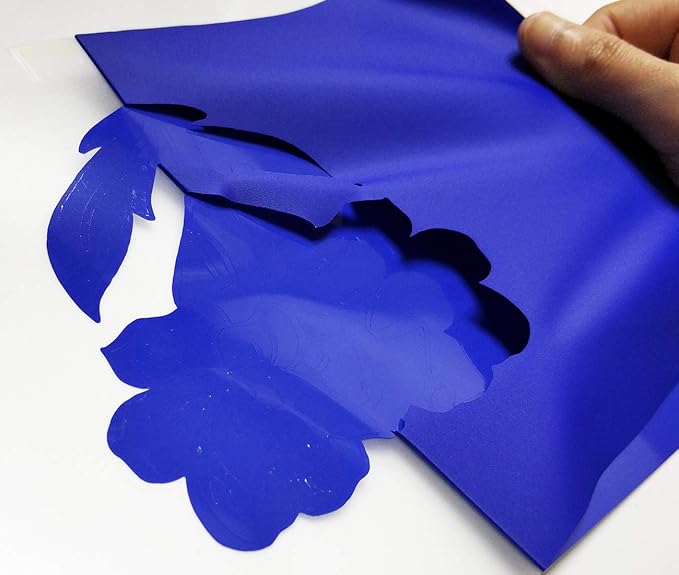 guangyintong Heat Transfer Vinyl Blue HTV Rolls, Matte Surface PVC Material - Image 5