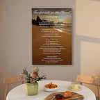 Footprints on The Beach Inspirational Poems Inspirational Quotes Poster Art - Image 5