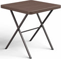 Folding Table, 27 Inch Square Folding Table, No Assembly Portable Camping by FoldingFurniture