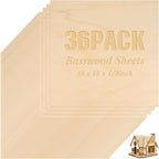 Riakrum Basswood Sheets Plywood Board Unfinished Wood Boards by Riakrum