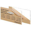 24 x 36 inch Clear Acrylic Sheets 1/8 inch Thick by gdhwcxl