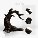 FZONE Driftwood for Aquarium Resin Model pH Neutral Aquarium Rocks for - Image 3