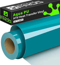 VINYL FROG Aqua Heat Transfer Vinyl Rolls 12" x25ft Teal Iron on Vinyl | Aqua by VINYLFROG