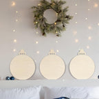 Anglechic 12 Pcs 12 Inch Christmas Ball Wood Cutouts DIY Wooden Christmas - Image 7