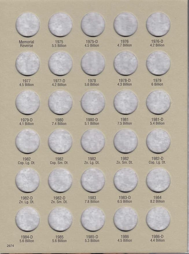 H.E. Harris & Co US Lincoln Cent Coin Folder 1975 – 2013 Volume 3 #2674 - Image 2