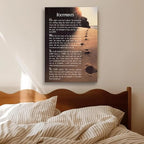 Zapeeitt Footprints In The Sand Christian Poem Motivational Quotes Canvas Art - Image 5