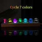 7 Pcs Planet 3D Solar System Crystal Ball Model Gift Space Astronomy Gift - Image 3