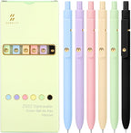 Ddaowanx Colorful Gel Pens, 0.5mm Fine Point Retractable, Cute Pens by Ddaowanx