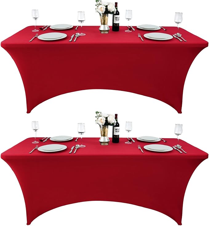 2-Pack 6ft Spandex Table Covers by Unknown