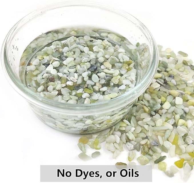 YISZM 5LB Succulent and Cactus Pebbles, 1/5 Inch Jade Natural Decorative - Image 3