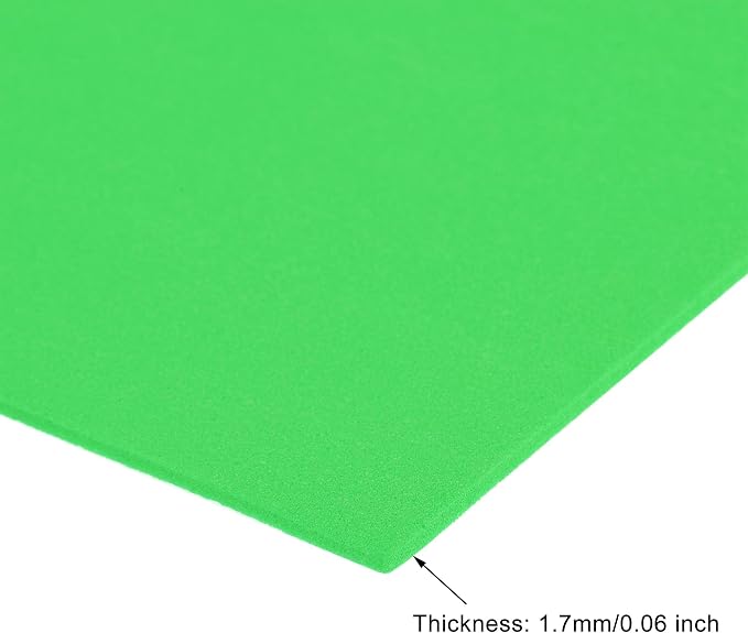 uxcell Light Green EVA Foam Sheets 11 x 8 inch 1.7mm Thickness - Image 3