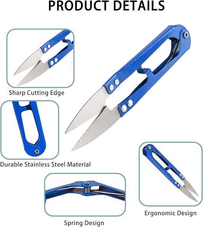 UCEC 12 Packs Thread Snips for Sewing Scissors Small Crochet Scissors Thread - Image 3