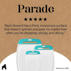 GORILLA GRIP BPA-Free Reversible Kitchen Cutting Board Set of 3, US Designed - Image 9