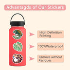57Pcs Lizard Stickers Reptile Sticker Pack Waterproof Vinyl Water Bottle Decal - Image 4