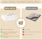 100% Pure Merino Wool Pre Felt Fabric Dual Sizes: 12x59 & 39x59 19 Micron - Image 4