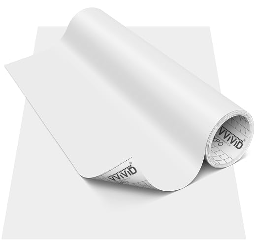 VViViD DECO65 Matte Pastel Light Grey Permanent Adhesive Craft Vinyl by VVIVIDVINYL