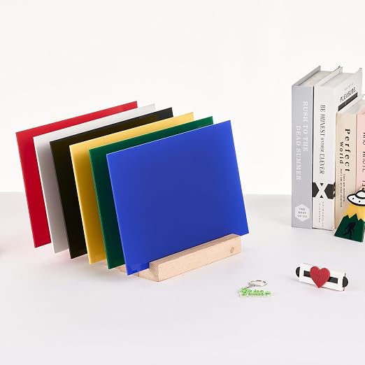 OMTech 6 Pack Colored Acrylic Sheets, 6-Color Acrylic Plastic Boards - Image 5