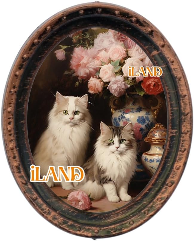 iLAND Miniature Dollhouse Accessories, 4 Dollhouse Picture Frames Set w/Printed - Image 6