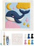 INFUNLY Cute Whale Punch Needle Kit by INFUNLY
