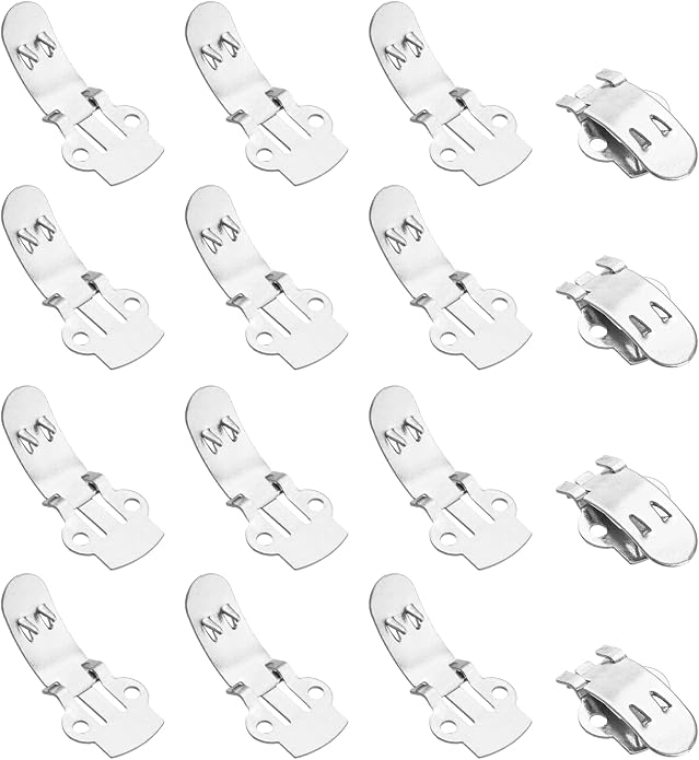 Stainless Steel Flat Blank Shoe Clips, Flat Blank Shoe Clips Bulk Supplies by YELARXI