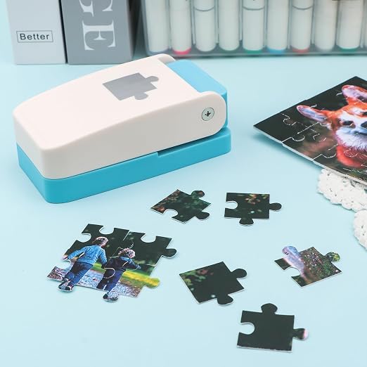 Puzzle Punch, 1 x 1 inch Mini Puzzle Maker, Portable Puzzles Pieces Puching - Image 3