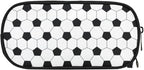 Soccer Skin Pencil Pouch Case for Boys Teen Girls Women Black and White | Large - Image 6