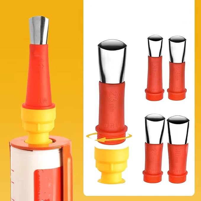 Caulking Nozzles for Sausage Caulking Guns and Hard Glue Guns, Reusable - Image 7